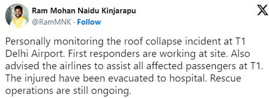 Delhi Airport roof collapses