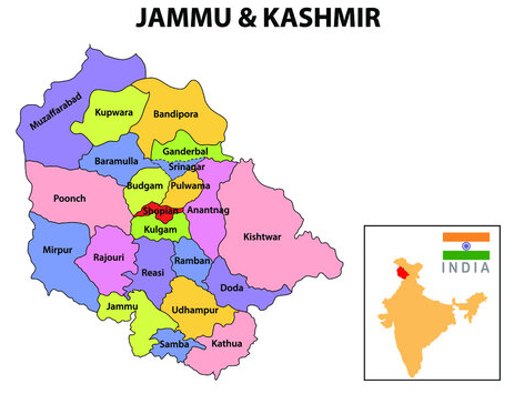 jammu & kashmir map